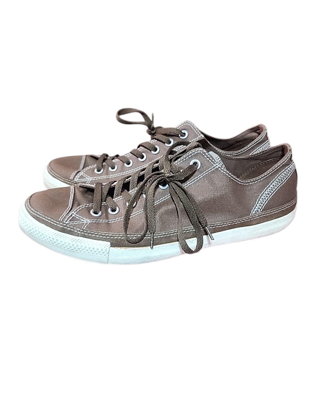 Converse Men's Casual Canvas Low-Top Sneakers - Brown. Size 12